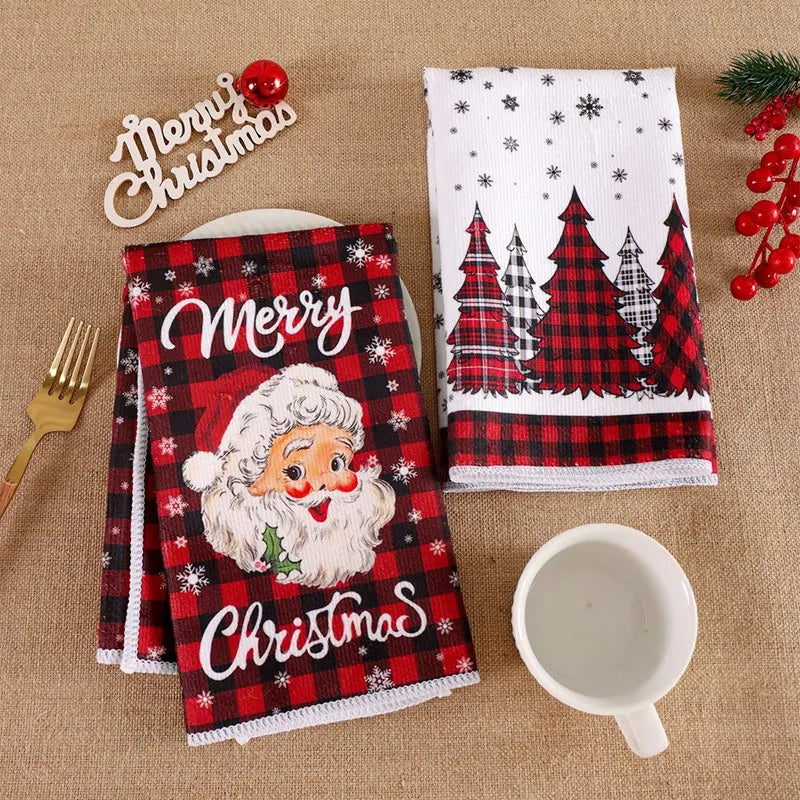 Christmas kitchen towels
