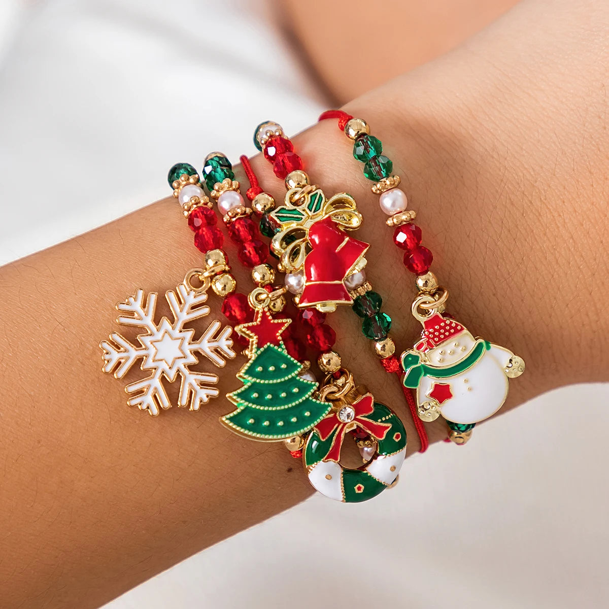 Christmas crystal bracelet