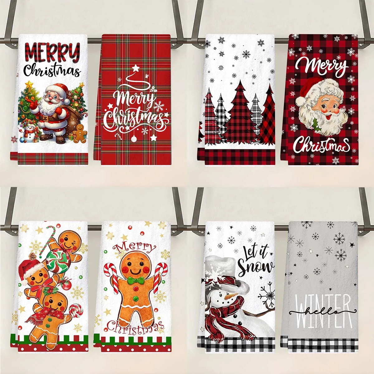 Christmas kitchen towels