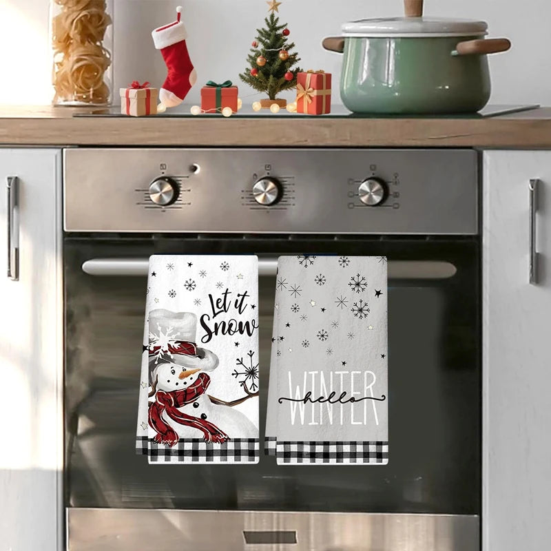 Christmas kitchen towels
