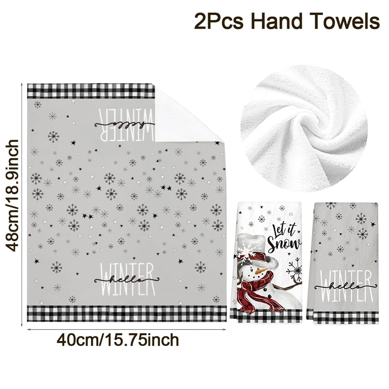 Christmas kitchen towels