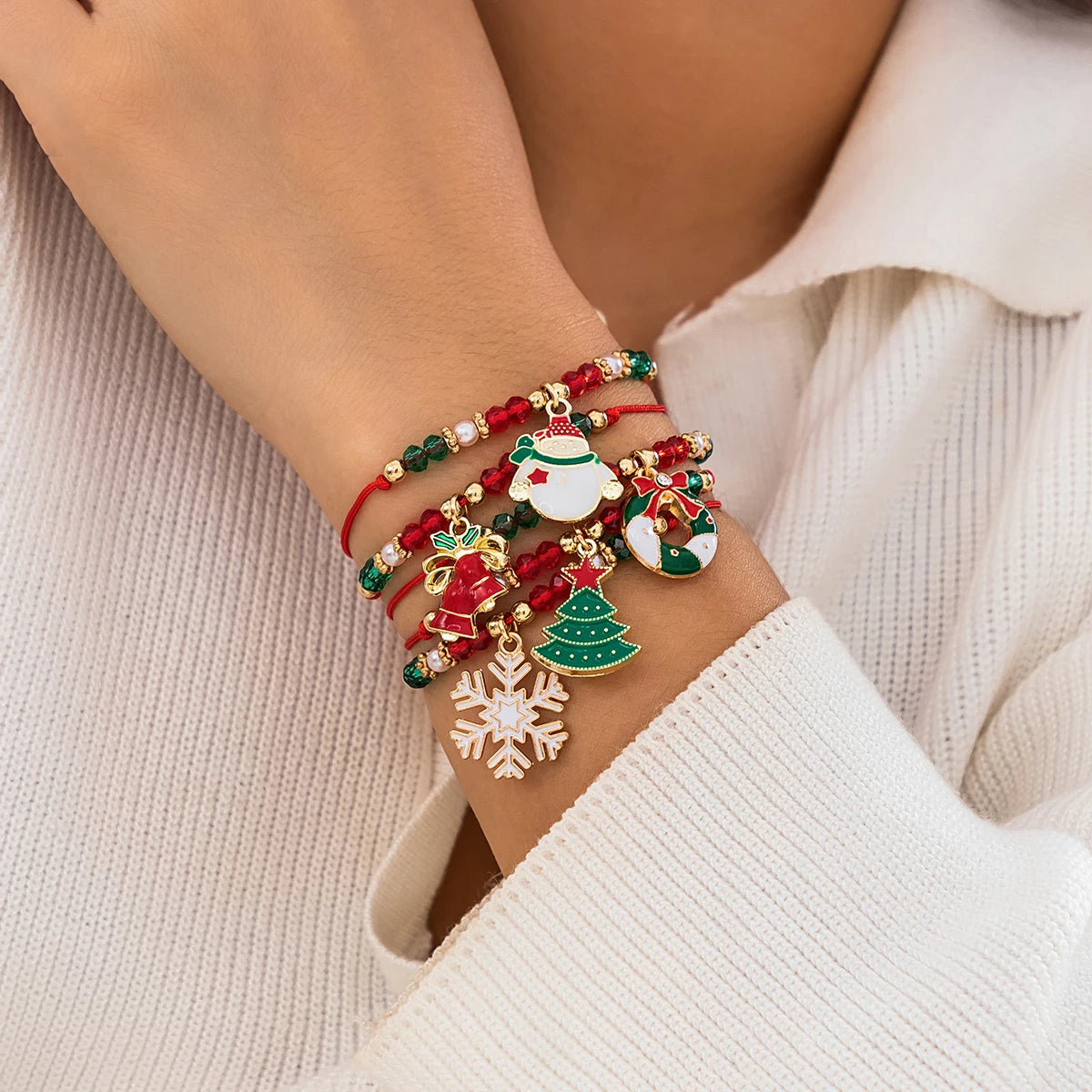 Christmas crystal bracelet